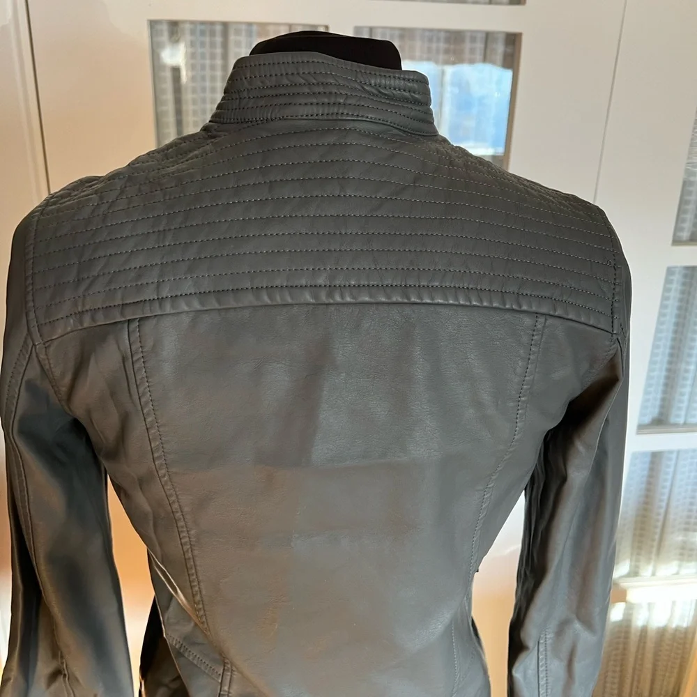 Anthropologie Faux Leather Jacket - Picture 4 of 13